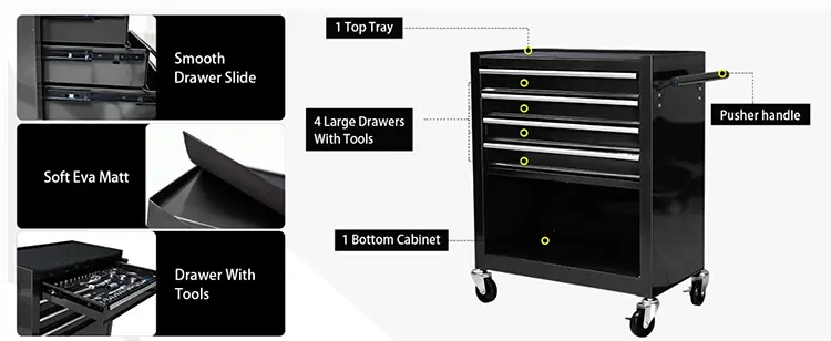 Rolling Metal Tool Chest